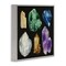 Stupell Industries Natural Varied Gemstones Framed Giclee Wall Art Design by Grace Popp